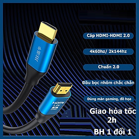 Dây Cáp HDMI 2.0 dài 1,5M-5M – Độ phân giải 4K cao cấp