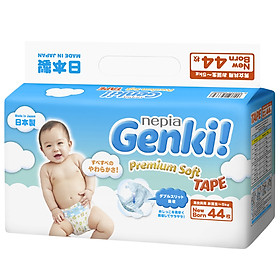 Tã dán Nhật cao cấp Genki (NB, 44 miếng)