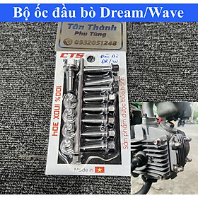 Bộ ốc đầu bò Inox 304 dành cho Dream, Wave