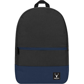 Balo PRAZA BL156DEN (38 x 28 cm) - Đen Phối Xanh (Tặng Móc Khóa)