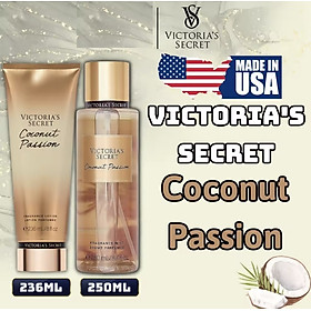 Victoria Secret Coconut Passion Chính Hãng - Body Mist Victoria Secret Coconut Passion 250ml & Lotion Victoria Secret Coconut Passion 236ml Chính Hãng