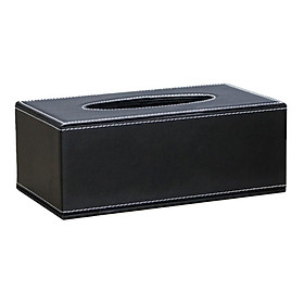 PU Faux Leather Tissue Box Cover Napkin Paper Holder Case for Home