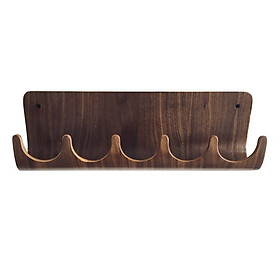 Móc treo quần áo gỗ uốn cong Sunset Wall Rack - Gỗ Walnut