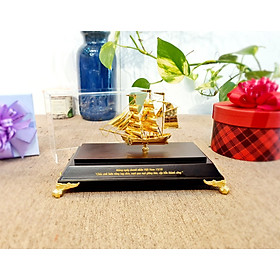 Mua Mô hình thuyền buồm mạ vàng MT Gold Art sze s- hàng chính hãng  quà tặng danh cho sếp  khách hàng  đối tác