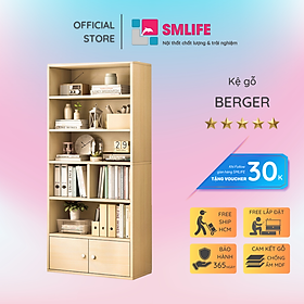 Kệ thông minh đỡ sách từ gỗ công nghiệp SMLIFE Berger