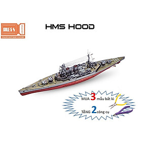 Mô Hình Lắp Ráp 3d Tuần dương hạm HMS Hood - Anh
