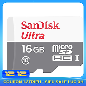 Thẻ Nhớ Micro SDHC SanDisk UHS-1 16GB Class 10 - 80MB/s - Hàng Chính Hãng