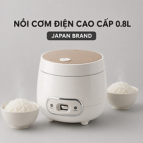Nồi Cơm Điện Mishio MK233 size 0.8L nấu cơm ngon - Hàng chính hãng