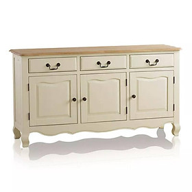 Mua Tủ Chén Thấp Bella Loại Lớn Gỗ Sồi Ibie DSCSLBELO - Trắng (160 x 42 cm)