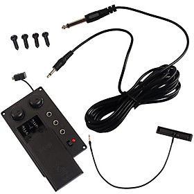 /4 Electronic Violin Fiddle EQ Pickup Piezo with Cable Wire Set