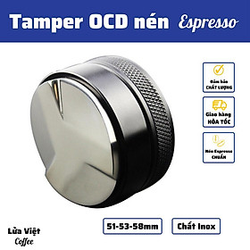 Mua OCD gạt cà phê Mặt Chia 3 tamper Nén cà phê Espresso Cao Cấp Inox 304 phù hợp tay nén cafe pha máy đường kính 51-53-58mm