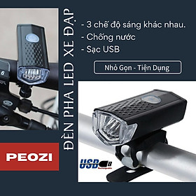 Đèn Pha Led Xe Đạp Thể Thao San01 Siêu Sáng Gắn Ghi Đông Siêu Sáng Có Sạc Điện