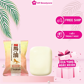 Xà Phòng Rửa Mặt Dưỡng Trắng Mịn Da Pelican Family Soap Horse Oil Chiết Xuất Từ Dầu Ngựa (80g)