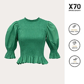 Áo Kiểu Nữ Thiết Kế Tay Phồng Lưng Thun Thời Trang Trang X70 - 00580013