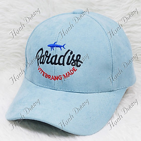 Mũ lưỡi trai nhung cá mập Paradist, chất liệu vải nhung mềm mại, thoáng mát - Hạnh Dương
