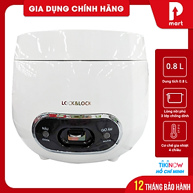 Bookstore 194 Nồi Cơm Điện Mini Lock&Lock EJR426 Dung Tích 0.8 lít (Hàng chính hãng) giá chỉ 554000 VND