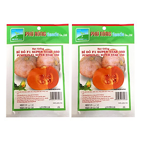 Bộ 2 Gói Hạt Giống Bí Đỏ F1 Superstar 350 (2g / Gói)