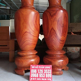 Mua Lục Bình Phong Thủy Gỗ Hương nguyên khối