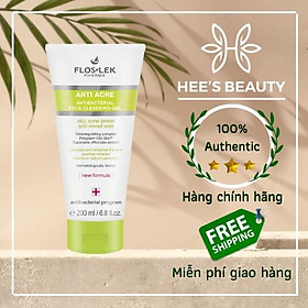 Floslek Sữa Rửa Mặt Dạng Gel Cho Da Nhờn Anti Acne Bacterial Face Cleansing Gel 125ml