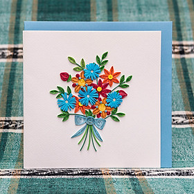 Thiệp Giấy Xoắn Hoa - CNF1501