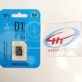 Hình ảnh Thẻ Nhớ 64GB Hikvision Class 10 D1 (xanh) - Hàng chính hãng