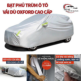 Bạt che phủ bảo vệ xe Vinfast Fadil, bạt vải dù Oxford thông minh trùm phủ kín xe ô tô 5 chỗ chống nắng, nóng, mưa