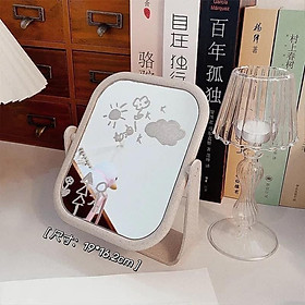 Mua GƯƠNG SOI ĐỂ BÀN LÚA MẠCH XOAY 360 độ