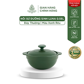 Mua Nồi Sứ Dưỡng Sinh Minh Long Healthy Cook Luna 0.55 L - Dùng Cho Bếp Gas  Bếp Hồng Ngoại