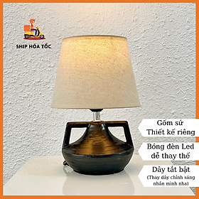 Mua Đèn bàn thân gốm sứ cao cấp DY18323