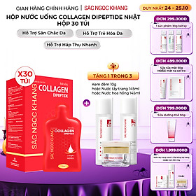 [NEW] Nước uống đẹp da Collagen Dipeptide Sắc Ngọc Khang tinh khiết nhập khẩu từ Nhật Bản, đạt chuẩn hàm lượng hấp thụ nhanh & vượt trội giúp trẻ hóa làn da - săn chắc và sáng mịn
