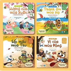 Hình ảnh Truyện Kể Cho Bé Trước Giờ Đi Ngủ - Combo 4 Cuốn Xuân Hạ Thu Đông (Song Ngữ Việt - Anh) - Sách Song Ngữ Việt - Anh Cho Bé 0-1-2-3-4-5-6 Tuổi