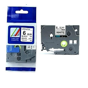 Mua Nhãn in TZ2-221 tiêu chuẩn - Chữ đen trên nền trắng 6mm