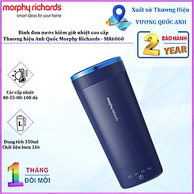 Mua Bình đun nước kiêm giữ nhiệt cao cấp Morphy Richards MR6060 công suất 350W  dung tích 350ml - Hàng Nhập Khẩu
