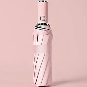 Ô Dù Che Nắng Che Mưa Có Nút Bấm 2 Chiều, Thiết Kế Sang Trọng Và Bền Bỉ Hàng Chất Lượng - Hồng