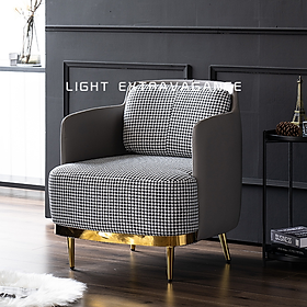 Ghế Sofa đơn Bọc Da PU Cao cấp Tiện Lợi Bền đẹp - Ghế Đơn Sofa Bàn trà đa năng DECOR phòng khách Sang trọng GNK009 Giao màu ngẫu nhiên