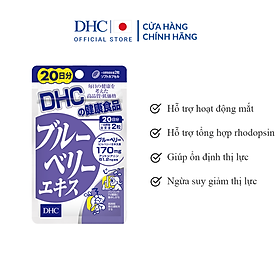 Viên Uống Bổ Mắt Việt Quất DHC Blueberry Extract Cải Thiện Thị Lực 20 Ngày