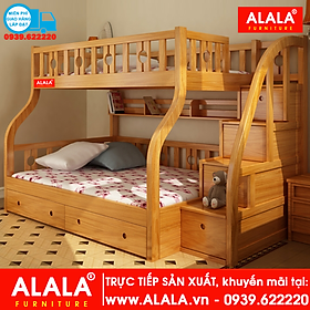 Mua Giường tầng ALALA102 ( 1m4  1m6 ) cao cấp - Thương hiệu: ALALA - Za.lo: 0939.622220
