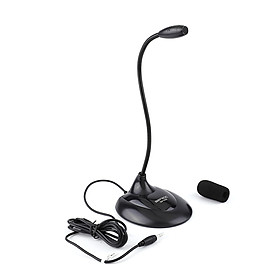 SENICC SM-008 3.5mm Desktop Microphone Multifunctional Noise Reduction Computer Microphone for Conference Lecture Voice