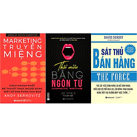 Bộ Sách Tất Cả Những Nhà Kinh Doanh Cần Có - Những Chiến Thuật Thuyết Phục Khách Hàng Đỉnh Cao ( Sát Thủ Bán Hàng + Thôi Miên Bằng Ngôn Từ + Marketing Truyền Miệng ) tặng kèm bookmark Sáng Tạo