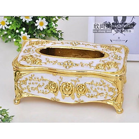 Mua Hộp đựng giấy ăn mạ vàng 24K hoàng gia quý phái