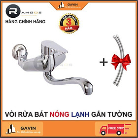 Vòi rửa bát nóng lạnh gắn tường cao cấp Rangos RG-507