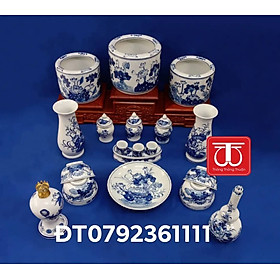 Mua BỘ BÁT HƯƠNG VẼ SEN ( HAI BÁT 16+ MỘT BÁT 18 ) ĐẾ KÊ GỖ HƯƠNG