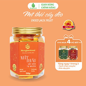 Mít sấy dẻo thượng hạng Nonglamfood hũ 150g | Quà tặng cao cấp cho người thân, bạn bè, doanh nghiệp