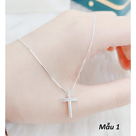 Dây chuyền nữ chất liệu bạc Ý mặt thánh giá MS95b