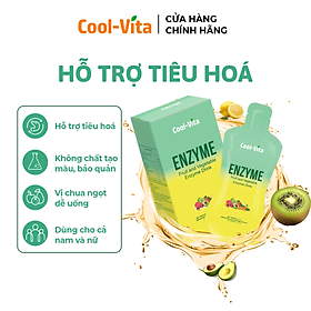 Nước Uống Bổ Sung Enzyme Chiết Xuất Từ Trái Cây và Rau Củ Hỗ Trợ Tiêu Hoá, Thanh Lọc Cơ Thể Coolvita - (45ml× 7 túi)/hộp