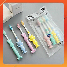 Mua Set 4 bàn chải đánh răng hình thú cho bé