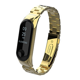 〖Follure〗Luxury Stainless Steel Wrist Strap Metal Wristband For Xiaomi Mi Band 3 Watch