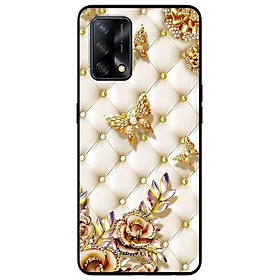 Ốp lưng dành cho Oppo A54 - A74 - A94 mẫu Bướm Vàng Giả Da
