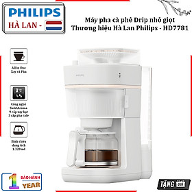 Hàng nhập khẩu máy pha cà phê Drip nhỏ giọt, thương hiệu Hà Lan cao cấp Philips Morgen HD7781/90