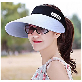 Nón chống nắng rộng vành phong cách Hàn, mũ rộng vành nửa đầu cao cấp